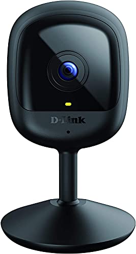 D-Link DCS-6100LH Videocamera mydlink Wi-Fi Full HD compatta con visione notturna, Rilevamento di movimenti e suoni, Registrazione video, Compatibile con Alexa e l Assistente Google, WPA3