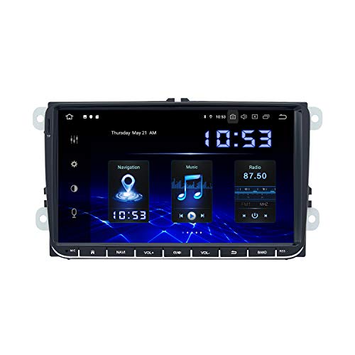 Dasaita 9  Android 10.0 1 Din Autoradio Bluetooth Carplay per Volkswagen VW Passat 2006 a 2015 Polo 2005 a 2009 Stereo Auto con Schermo DSP 4GB 64G GPS + FM AM USB Android Auto