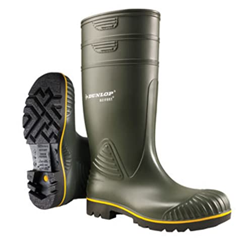 Dunlop Acifort Heavy Duty Stivali di Gomma, Verde, EU 49