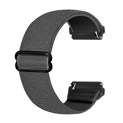 Ecogbd Cinturino di ricambio elastico compatibile con cinturino Fitbit Versa cinturino Fitbit Versa Lite cinturino Fitbit Versa 2, cinturini in nylon tessuto morbido per donna uomo (grigio)