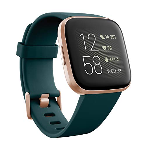 Fitbit Versa 2 - Smartwatch Emerald Green Rose Gold