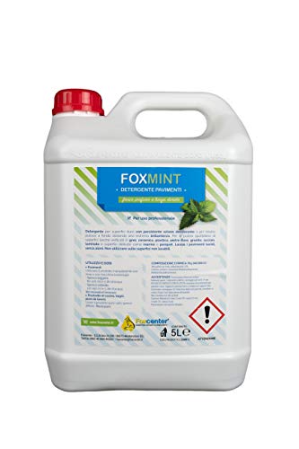 FoxMint detergente pavimenti - 5 Litri - Ideale anche in macchine lavapavimenti