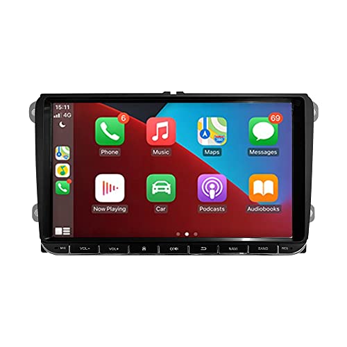 Freeauto 9 Pollici Android 11.0 Autoradio per VW Compatibile con Golf Polo Passat Jetta Ricevitore Video Radio GPS Navigatore EOS Fotocamera Schermo capacitivo   WiFi