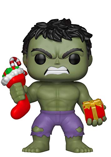 Funko 33984 POP Bobble: Marvel: Holiday Hulk w  Stocking and Plush 33984