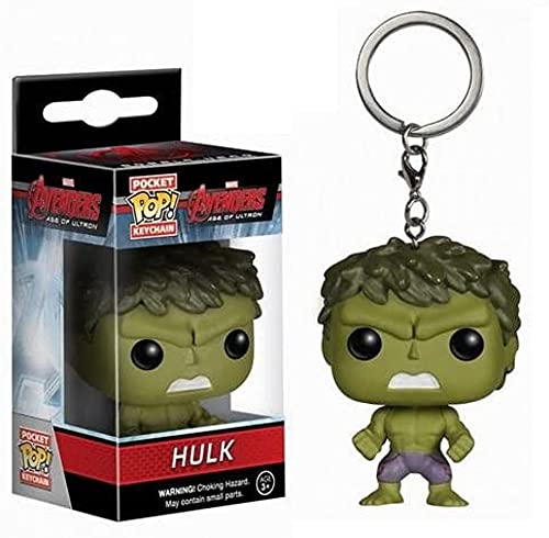 Funko 5226 Hulk Marvel: Avengers 2 S1 Pop Keychain, Multi...