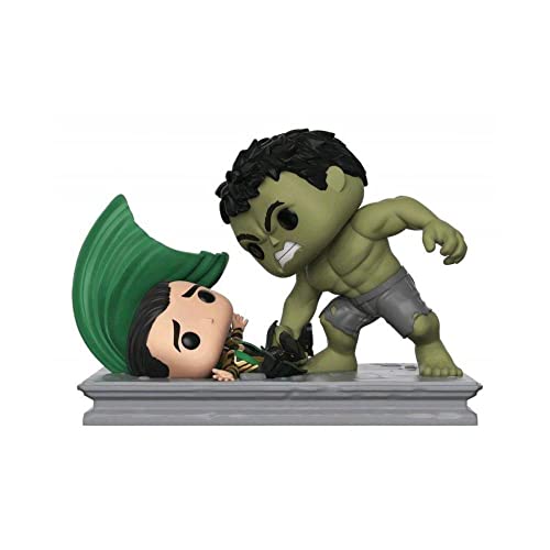 Funko- Marvel-Movie Moments-Hulk Smashing Loki Figurina, Multicolor...