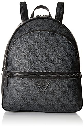 Guess Manhattan Large Backpack, Zaino Donna, Coal Logo, Unica