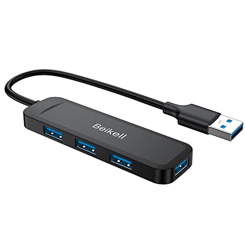 Hub USB,Beikell 4 Porte Hub USB 3.0 Ultra Sottile Alta Velocitàper...