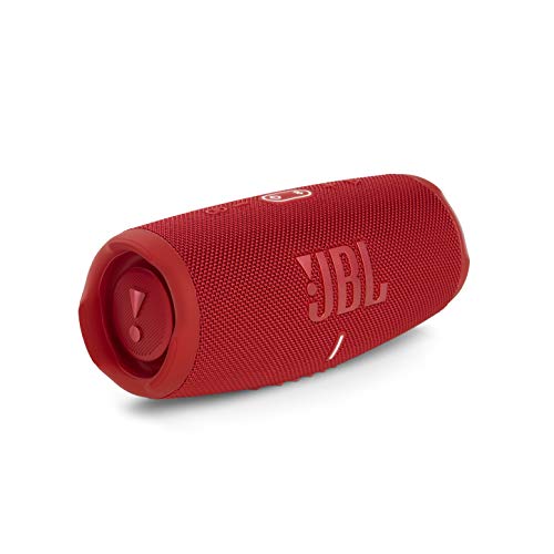 JBL Charge 5 Speaker Bluetooth Portatile, Cassa Altoparlante Wireless Resistente ad Acqua e Polvere IPX67, Powerbank integrato, USB, PartyBoost, Bass Radiator, Fino a 20h di Autonomia, Rosso