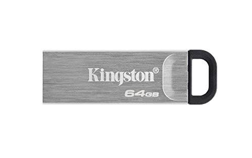 Kingston DataTraveler Kyson Drive Flash USB3.2 64 GB, con Elegante Guscio in Metallo senza Cappuccio Protettivo