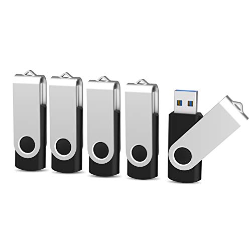 KOOTION Cle USB 64 GB - Chiavetta USB 3.0, 64 Gigas, a buon mercato, USB 3.0, memoria stick (64 GB-3.0, nero)