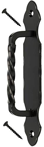 KOTARBAU, maniglia per porta in ferro battuto, 190 mm, colore nero