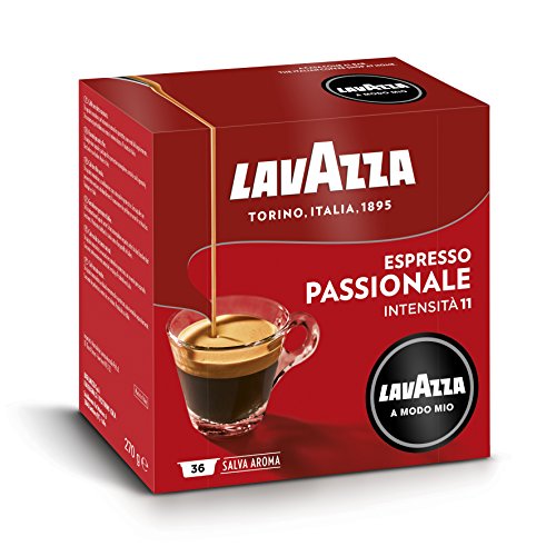 Lavazza Capsule Caffè A Modo Mio Espresso Passionale - 5 confezioni da 36 capsule [180 capsule]
