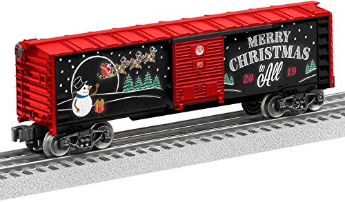 Lionel 2019 Christmas, Electric O Gauge Model Train Cars, Boxcar