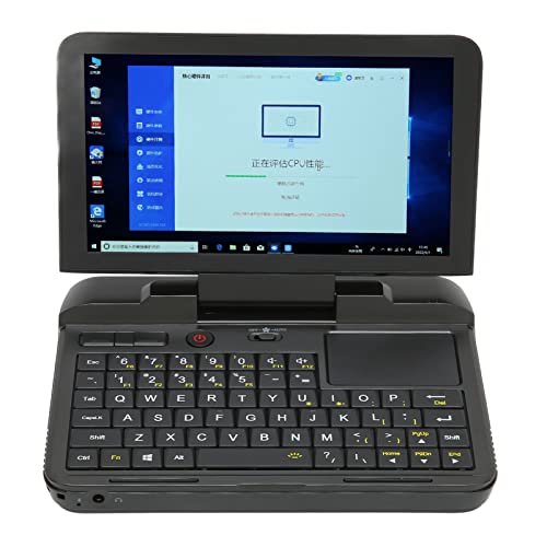 Micro PC 6 Pollici Mini Laptop Industriale, 8 GB DDR4 RAM 256 GB M.2 SSD per Processore Celeron N4120 Quad Core Mini Laptop, WiFi 2.4G 5G BT 4.2 Win10 Laptop Computer Notebook 1280 X 720(EU)