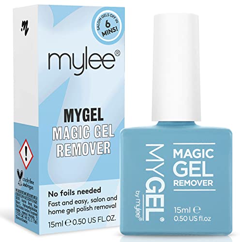 MYGEL by Mylee Magic Gel Remover – Solvente per smalto gel e acrilico - Rimuove facilmente e rapidamente qualsiasi tipo di smalto per unghie - 15ml