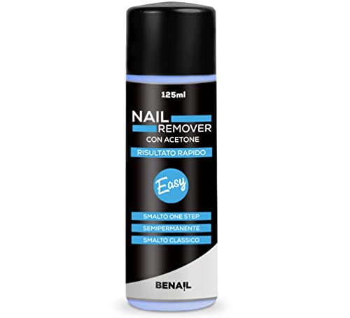 Nail Remover per Smalto Semipermanente, Acrygel, Gel Ricostruzione Unghie, Polygel con Applicazione Facile e Veloce Profumato da 125 ml
