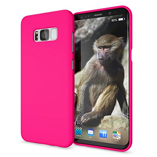 NALIA Cover Neon compatibile con Samsung Galaxy S8, Custodia Protezione Ultra-Slim Neon Case Protettiva Morbido Cellulare in Silicone Gel, Gomma Telefono Smartphone Bumper Sottile, Colore:Pink