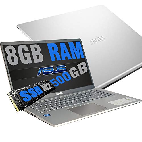 Notebook Asus Silver Portatile Pc Display 15.6  HD  Intel Dual Core N4020 Up To 2.80Ghz  Ram DDR4 8Gb  SSD M.2 500GB  Intel UHD Graphics 600  Hdmi Wifi Bluetooth  Windows 10 Pro  Open Office