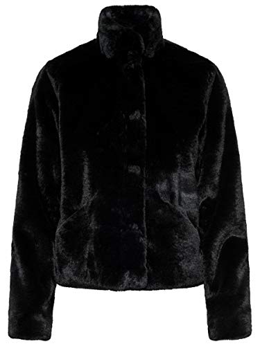 Only Onlvida Faux Fur Jacket Otw Giacca, Nero (Black), 42 (Taglia Produttore: X-Large) Donna