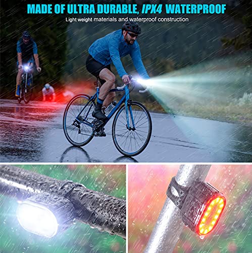 Phantasy Luci Bicicletta LED, Luci Bici Ricaricabili USB Impermeabi...