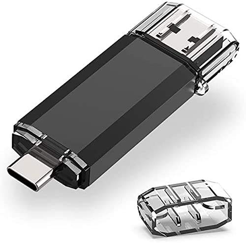 RAOYI Chiavetta USB C 64GB Doppia, 2-IN-1 64 GB Chiave USB 3.0 OTG Tipo C Pendrive, Memoria Stick Compatibile con PC, Matebook D, Dell XPS, Android Smartphone con Type C, Xiaomi   Oneplus (Nero)