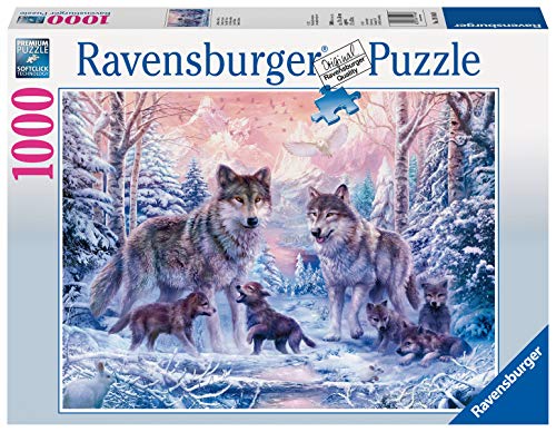 Ravensburger Puzzle 1000 Pezzi, Lupi Artici, Puzzle Animali, Jigsaw Puzzle per Adulti, Puzzle Ravensburger - Stampa di Alta Qualità