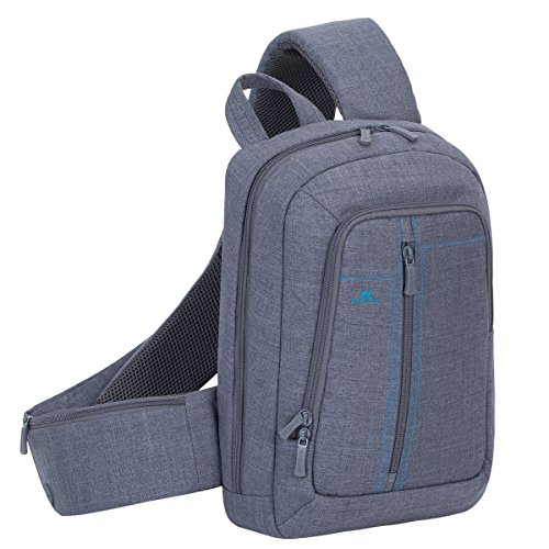 RivaCase (Grey) 7529 Laptop Sling Backpack 13 3 Zaino Monospalla Per Fino A Grigio Unisex Adulto, 1