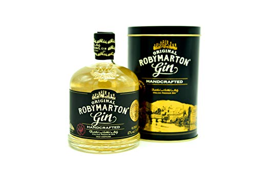 Robymarton Gin EDIZIONE REGALO - Italian Premium Dry - Distillato e Imbottigliato in Italia - 0,7l (1 bottiglia 0,7l - edizione regalo)
