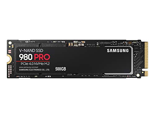 SAMSUNG 980 PRO 500GB Interne M.2 PCIe NVMe SSD 2280 Retail MZ-V8P500BW