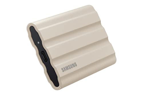 Samsung Memorie T7 Shield MU-PE1T0K SSD Esterno Portatile da 1 T, USB 3.2 Gen 2, 10 Gbps, Beige