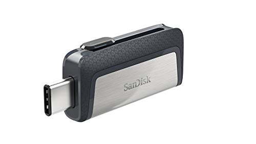 Sandisk Ultra Dual USB Drive Type-C 64 GB, USB 3.1 Type C, Nero Argento
