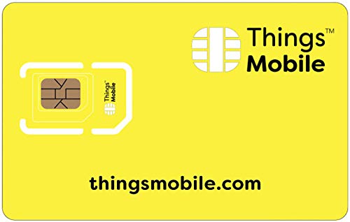 SIM Card per KIDS SMARTWATCH - Things Mobile - con copertura globale e rete multi-operatore GSM 2G 3G 4G LTE, senza costi fissi, senza scadenza e tariffe competitive con 10 € di credito incluso