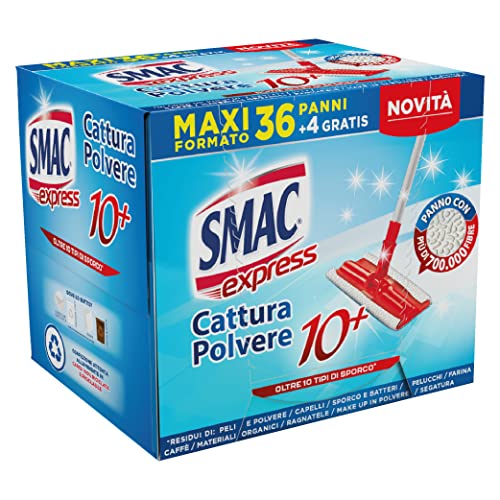 Smac Express - Panni Cattura Polvere 10+, Compatibili con Ogni Scop...
