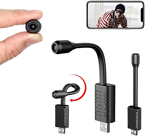 Smallest WiFi Spy Hidden Camera, Mini USB Hidden Camera, Surveillance Camera With Wifi USB Mini Camera IP Full HD 1080P SD Card