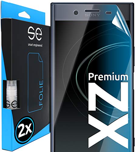 smart engineered 3D Pellicola Protettiva per Schermo per Sony Xperia XZ Premium [2 Pezzi Transparente, Case-Friendly, qualità dell immagine Full HD,Pellicola Protettiva TPU