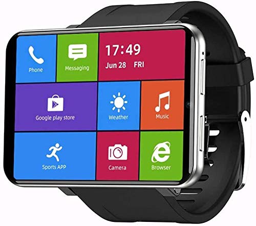 Smartwatch Bluetooth 2.86 pollici LCD Smartwatch impermeabile IP68 4G orologio intelligente orologio con cardiofrequenzimetro orologio sportivo Fitness Watch-silver
