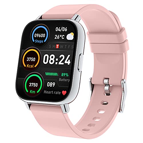 Smartwatch Orologio 1,69   Full Touch Fitness Donna Smart Watch, IP67 Impermeabile Activity Tracker con Contapassi and Sonno Cardiofrequenzimetro, Orologio Fitness con 24 Sportive per Android iOS