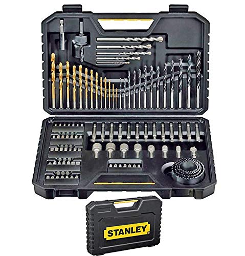 STANLEY - 7205 sta-xj - set 100 con le punte per i metalli titanio, legno e muratura e inserti