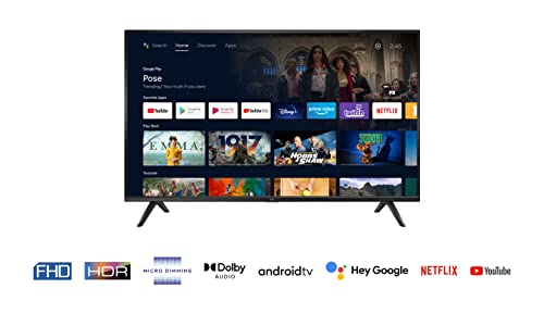TCL 40S5209, Smart TV 40” FHD con Android TV, HDR & Micro Dimming...