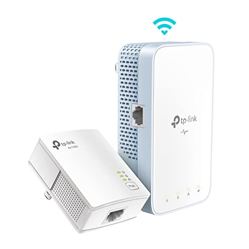 TP-Link Powerline - Extender WiFi (TL-WPA7517KIT) - AV1000 Powerline Ethernet con Dual Band WiFi, OneMesh, porta Gigabit, Ethernet Over Power, Plug & Play