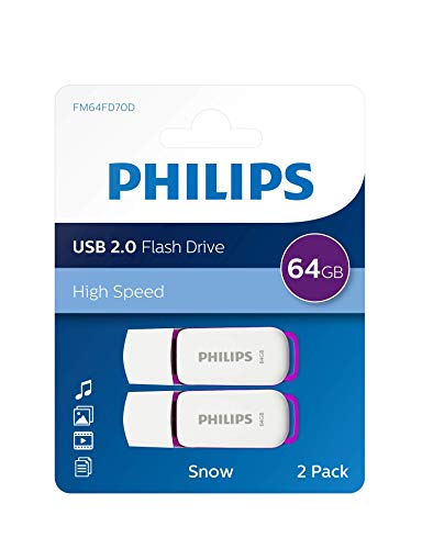 Unità flash USB Philips Snow Edition 64 GB, USB 2.0, confezione da...