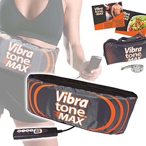 Vibratone Max – Cintura addominale vibrante – Tonificate addominali, obliqui, fianchi, vita, glutei e cosce