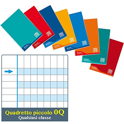 6 maxi quaderni one color didattico per disgrafia A4 quadretto Q 4-5 elementare CON MARGINE