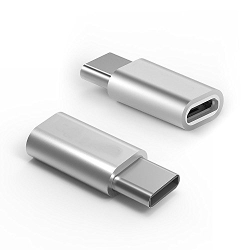 Adattatore Micro USB femmina a USB 3.1 Tipo C Maschio Connettore Convertitore Grigio, Rey