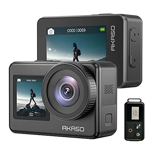 AKASO Action Cam 4K 30FPS Impermeabile, WiFi Fotocamera Subacquea S...