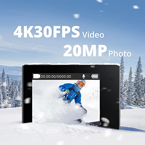 AKASO Action Cam 4K 40M Fotocamera Subacquea, Videocamera 20MP WiFi...