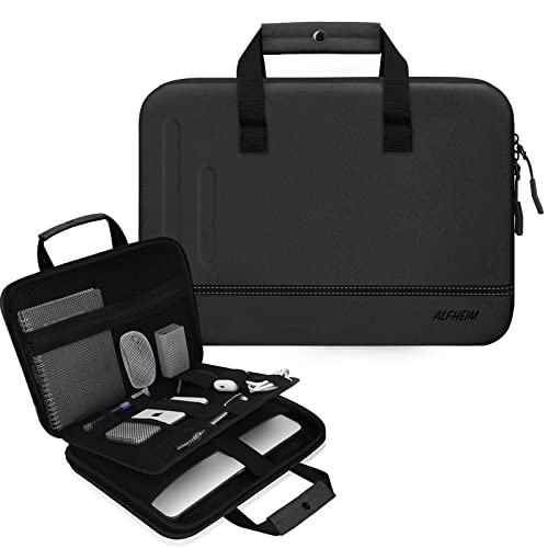 Alfheim 13-14 14,2 pollici Custodia rigida per laptop con maniglia, custodia protettiva impermeabile per laptop, custodia per tablet, compatibile con MacBook Pro A2445