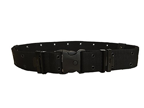 ALGI Cinturone Tattico H 5,50 cm con Fibbia di Sicurezza Nero (XXL 3XL)