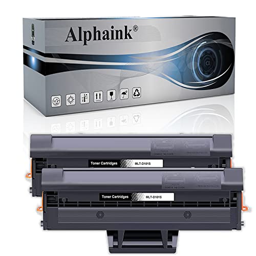 Alphaink 2 Toner Compatibili con Samsung MLT-D101S MLT-D101 per stampanti Samsung ML-2160 ML-2162 ML-2162W ML-2164W ML-2165 ML-2165W ML-2168 ML-3400F ML-3405F SCX-3400 SCX-3400F SCX-2405F SF-760 SF-760P SF-765 (versione da 1500 copie l uno)